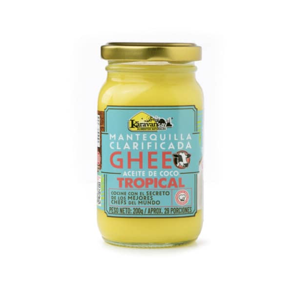 Mantequilla clarificada Ghee con aceite de coco
