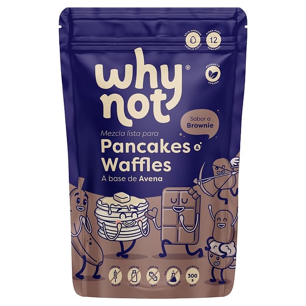 Pancakes & Wafles a base de avena – Sabor a brownie