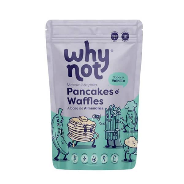 Pancakes & Wafles a base de harina de almendras – Sabor a vainilla