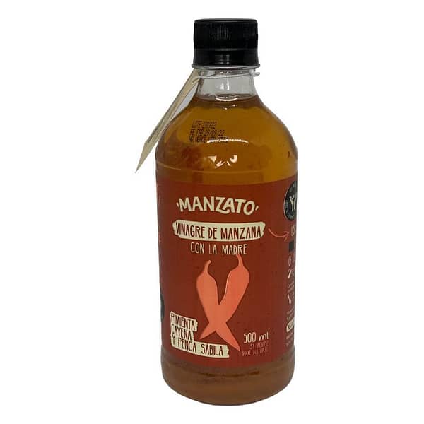 Vinagre de sidra de manzana con pimienta cayena