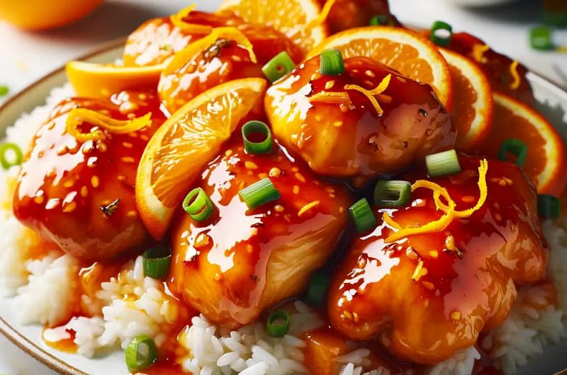 Pollo a la naranja